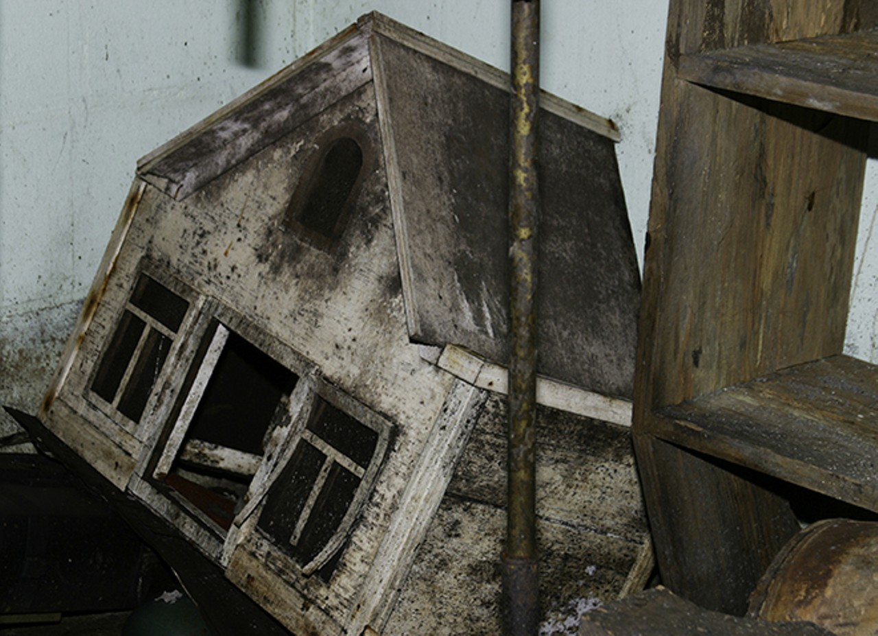 "I remember thinking how creepy this moldy doll house was."