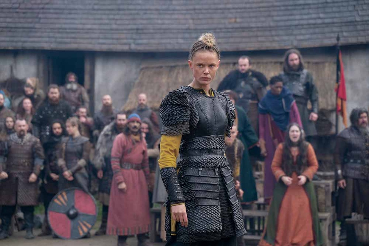 Frida Gustavsson as Freydis Eriksdotter in "Vikings: Valhalla," debuting Friday