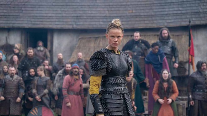 Frida Gustavsson as Freydis Eriksdotter in "Vikings: Valhalla," debuting Friday