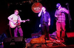 Jon Snodgrass, Austin Lucas and Jayke Orvis at Will's Pub (photo by Ashley Belanger)