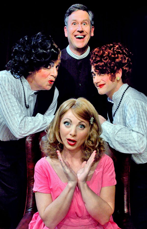 Ladies Men - (from left) Michael Colavolpe stars as Leo, Jamie-Lyn Hawkins as Meg and Rob Ross as Jack, in Leading Ladies
