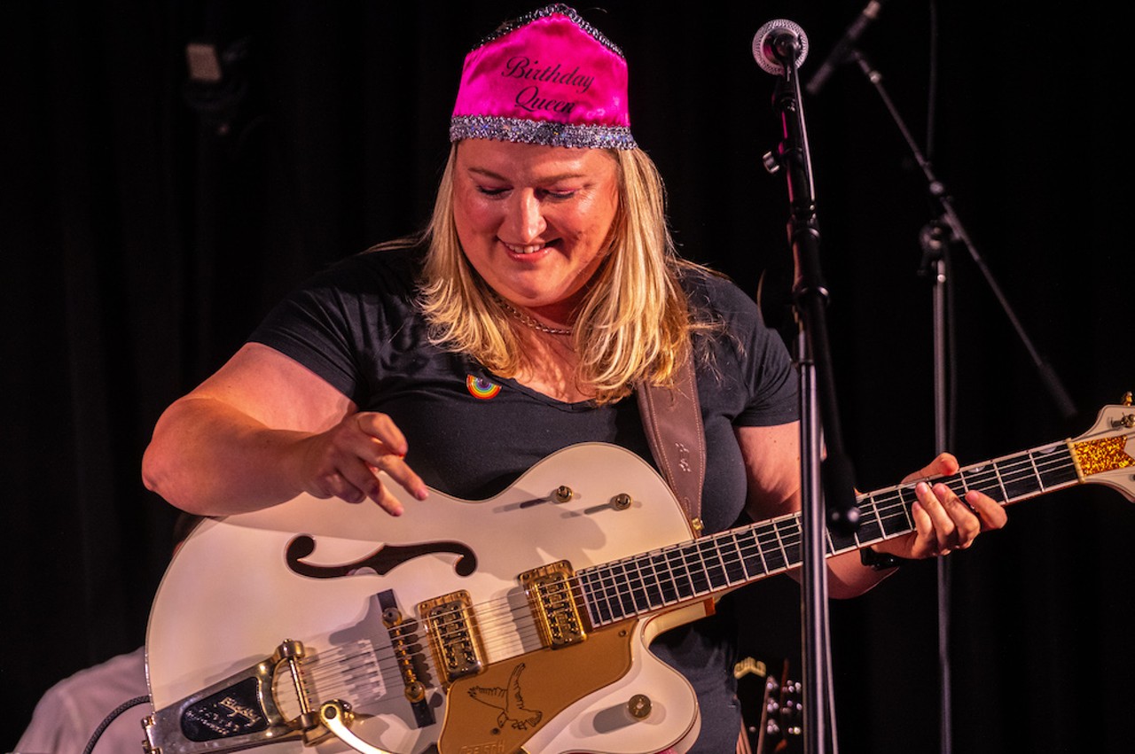 Amy Robbins in a Sidecar at the Melrose Pop Festival