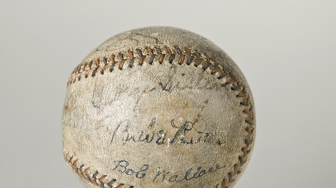 Baseball signed by Cobb, Gehrig, Ruth