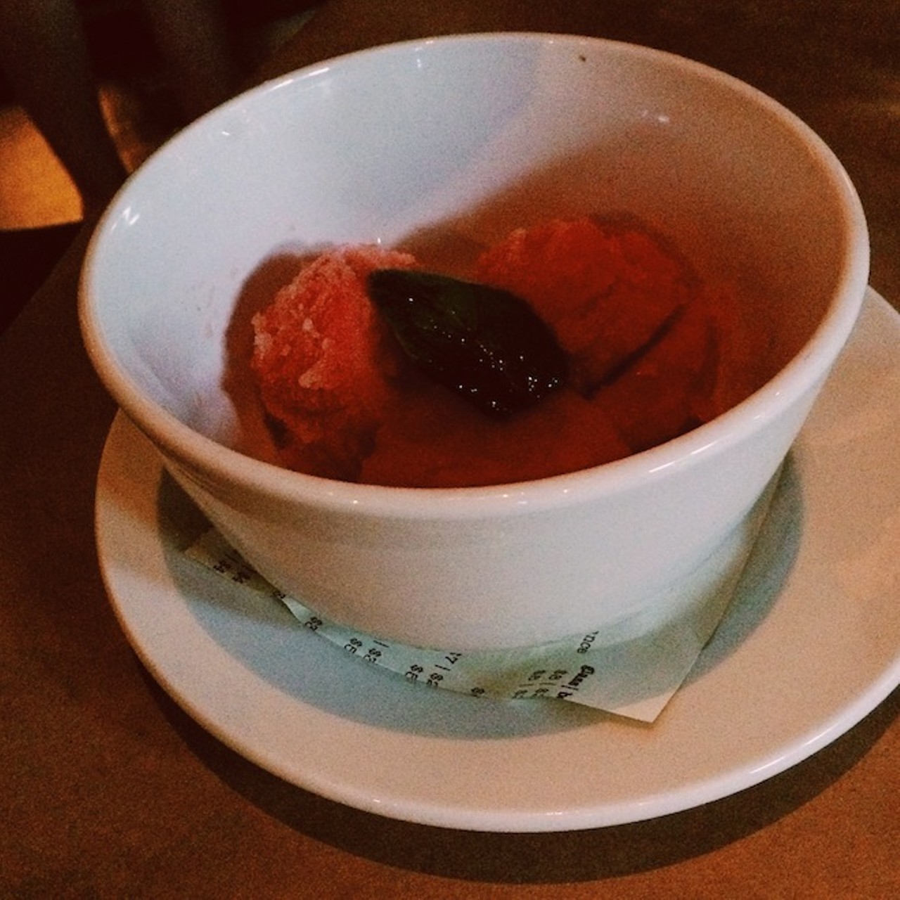 Watermelon-ginger ice: a vegan dessert from Artisan's Table