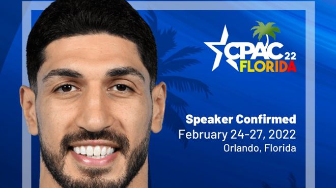 NBA player, current conservative star Enes Kanter Freedom announced as speaker at CPAC