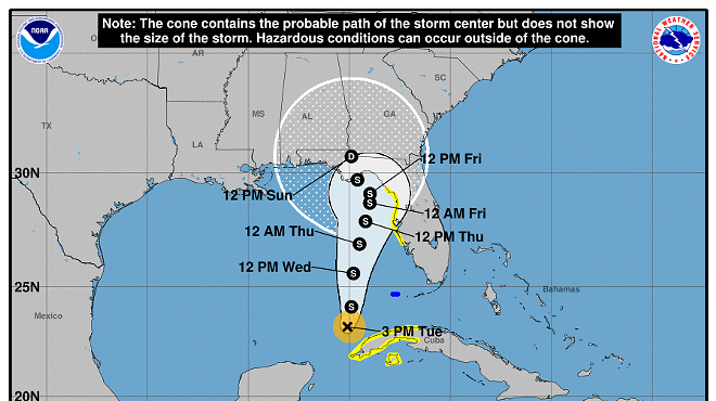 Florida waits as Tropical Storm Eta 'meanders' in Gulf of Mexico