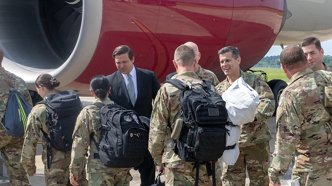 Gov. Ron DeSantis oversees deployment of the 125th Fighter Wing of Florida Air National Guard (June 2019)