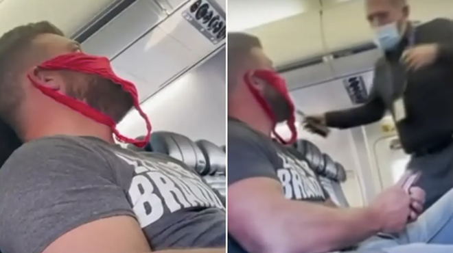 Florida man banned from airline for wearing thong as mask compares himself to Rosa Parks