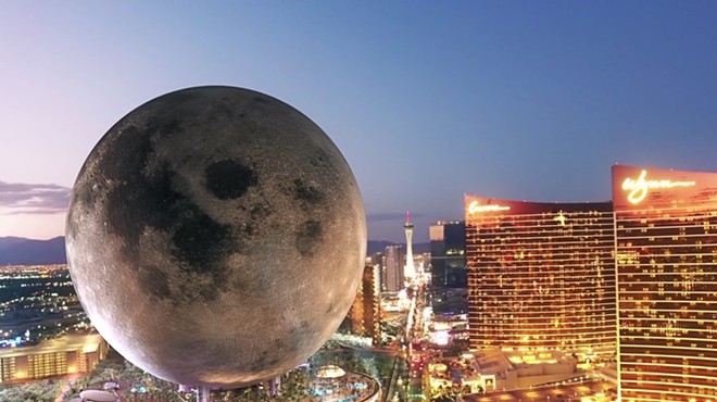 Concept art of a proposed Moon themed resort in Las Vegas
