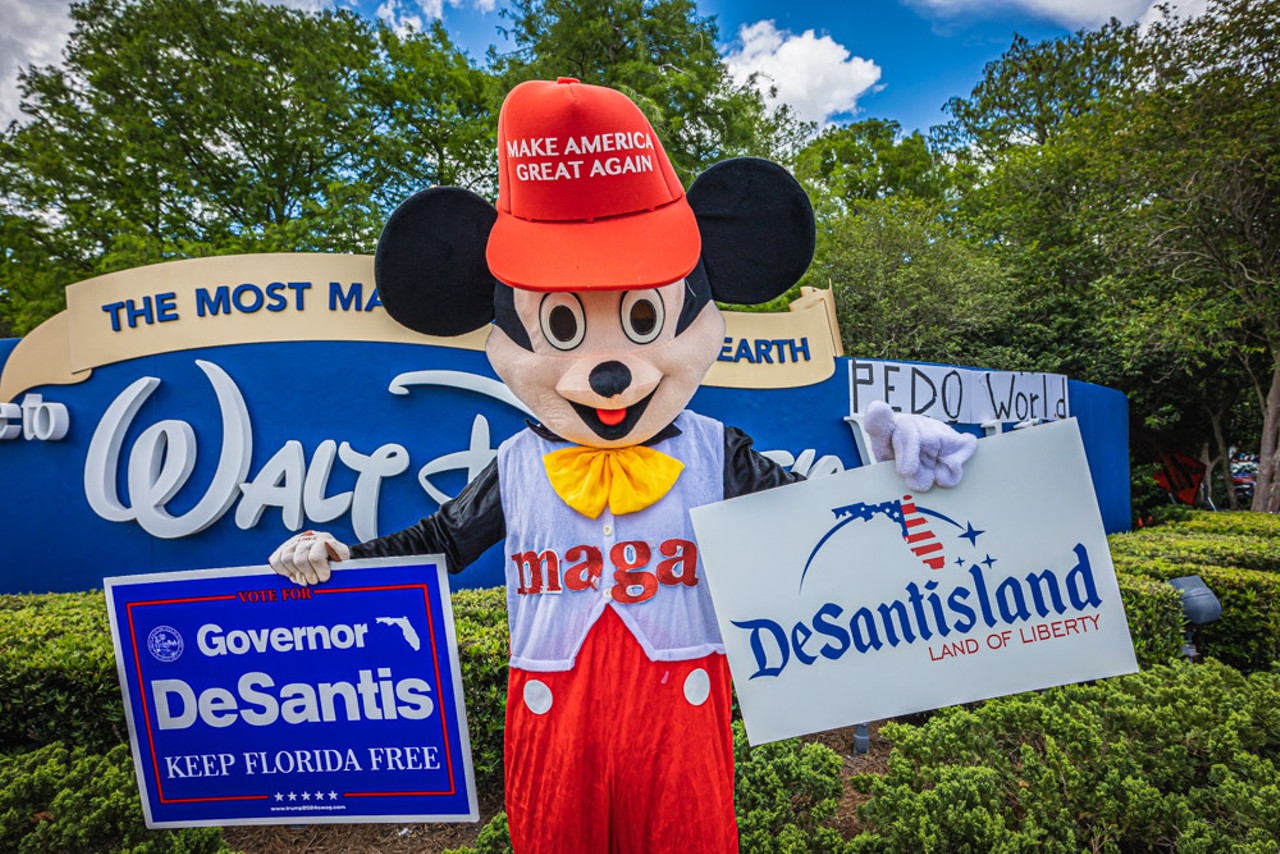 Everything we saw at Laura Loomer's Walt Disney World protest over the weekend