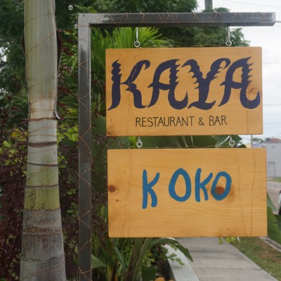 Hand-painted Koko and Kaya signs