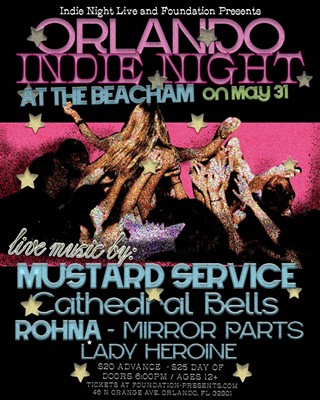 Orlando Indie Night: Mustard Service, Cathedral Bells, Rohna, Mirror Parts, Lady Heroine