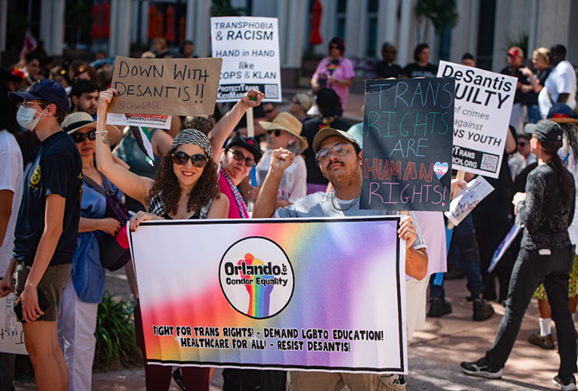 Orlando LGBTQ+ groups, activists marched for trans youth this weekend