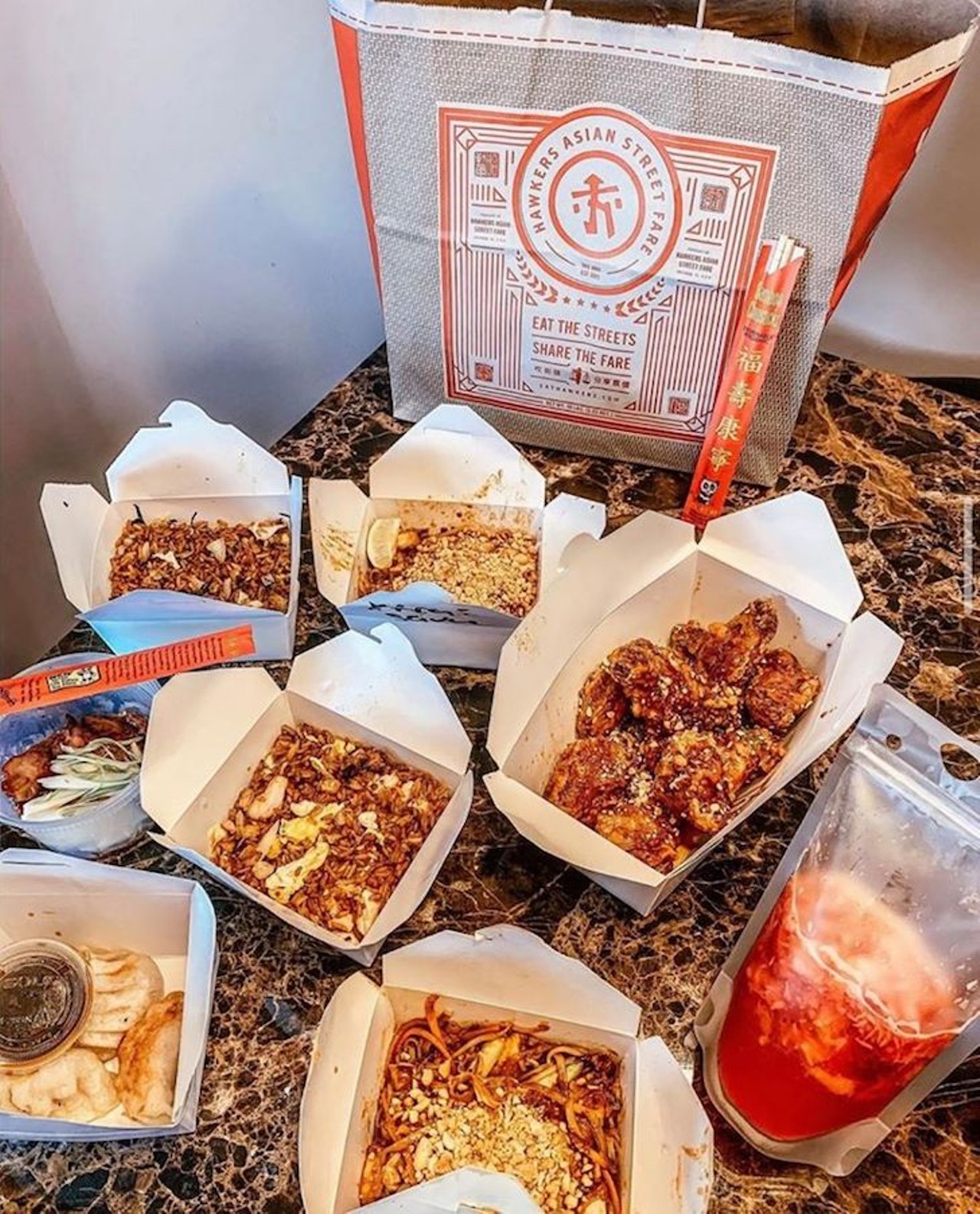 Hawkers Asian Street Fare 
1103 N. Mills Ave., 407-237-0606
Pre-order online by Thursday evening, May 7 to score a Hawker&#146;s Mother&#146;s Day meal to-go. Serves four and curry mashed potatoes are back for this weekend. 
Photo via Hawkers Asian Street Fare/Facebook