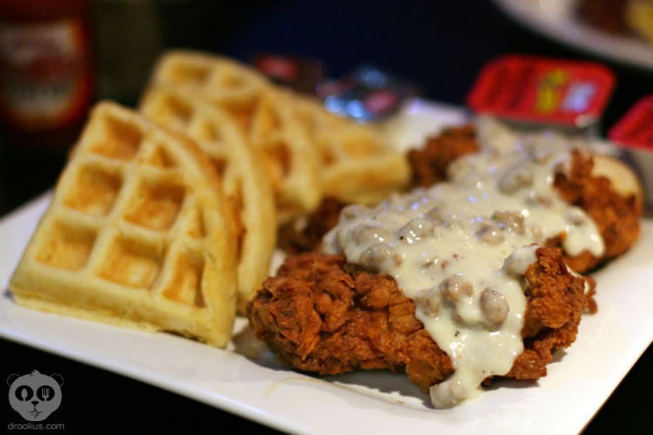 Bananas: A Modern American Diner for chicken and waffles and the Sunday Gospel Brunch.via