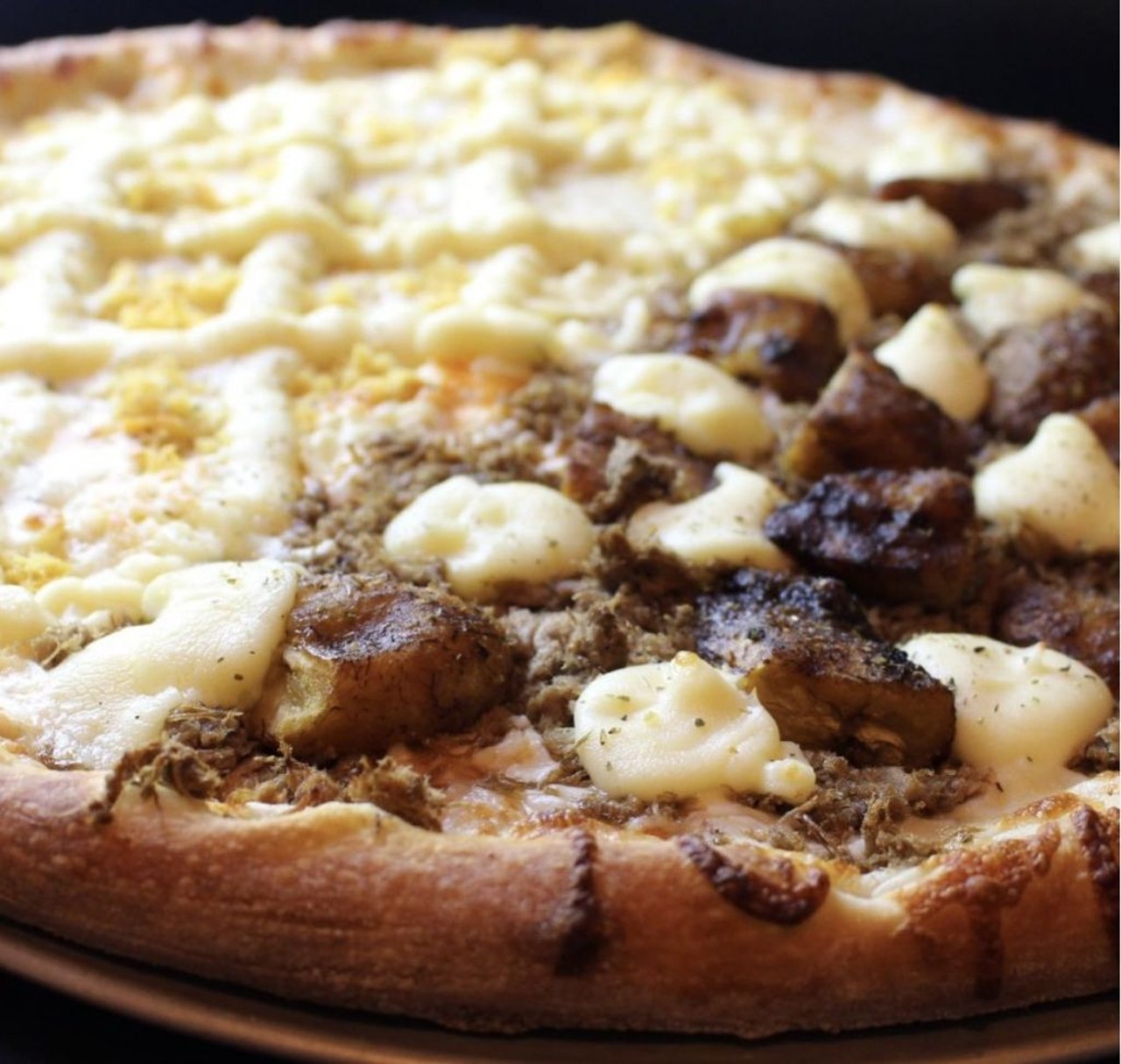  The Paraiba 
Piefection, 3120 S. Kirkman Road
Pie-Fection brings us the Paraiba, a pizza with jerked beef, caramelized bananas and Catupiry cheese on top. 
Photo via Instagram