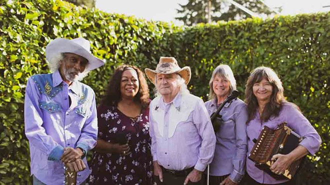 Lavender Country (band leader Patrick Haggerty, center)