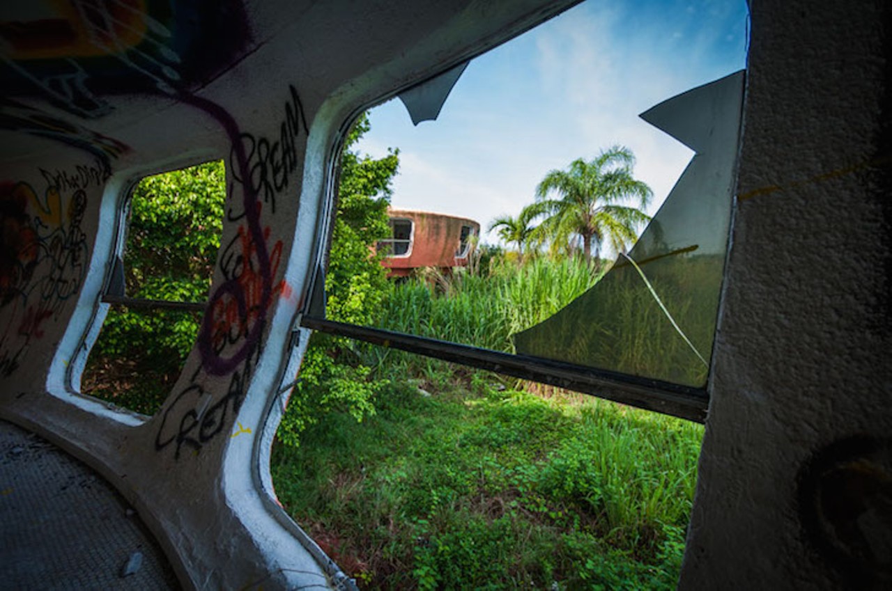 Photos from Florida's mysterious, and abandoned 'UFO House'