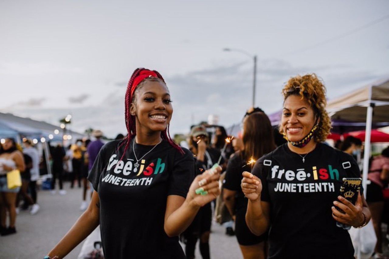 Photos from Friday night's Juneteenth block party