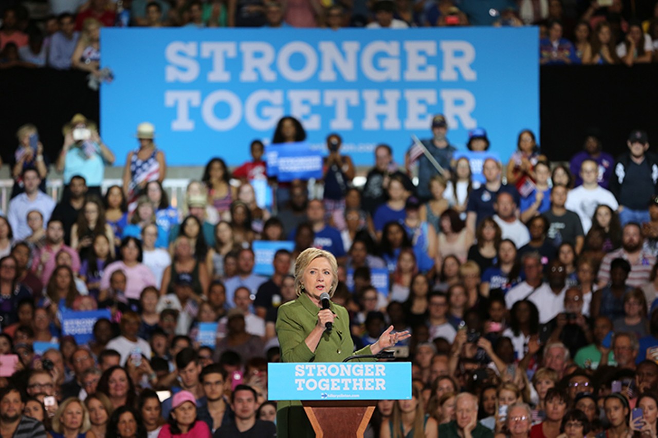 Photos from Hillary Clinton's rally in Tampa on Friday