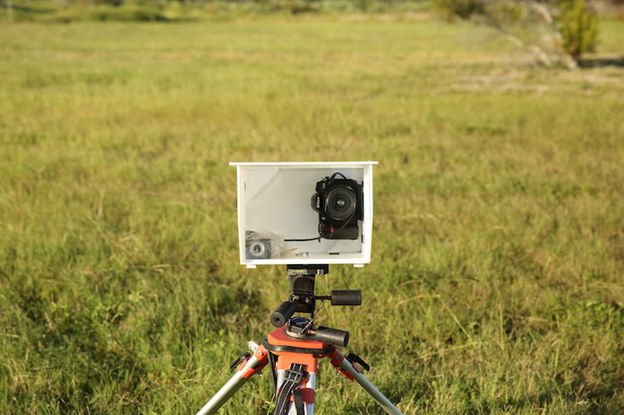 Camera in protective box