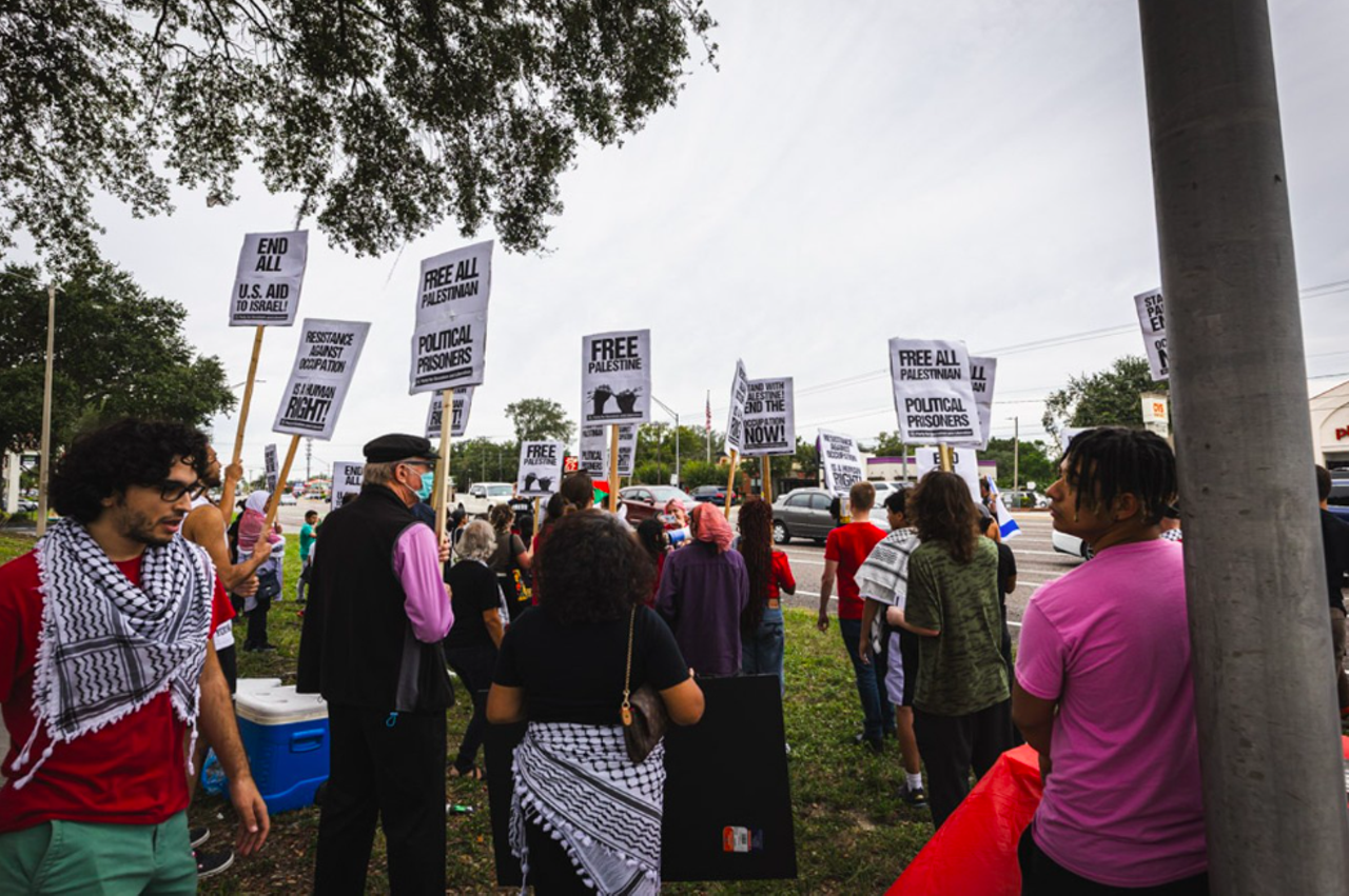 PHOTOS: Palestine and Israel supporters clash in Tampa over the weekend