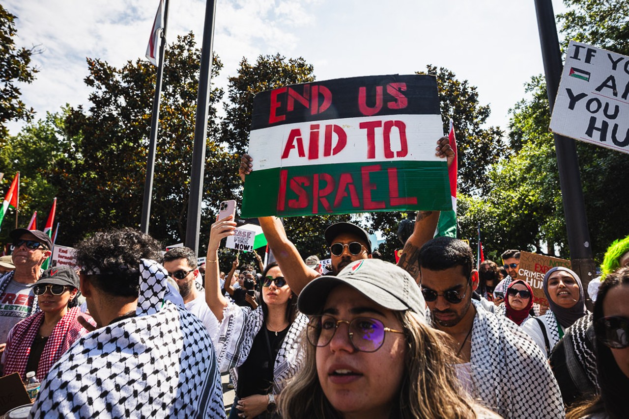 Police arrest two, pepper spray crowd at pro-Palestinian rally in downtown Orlando