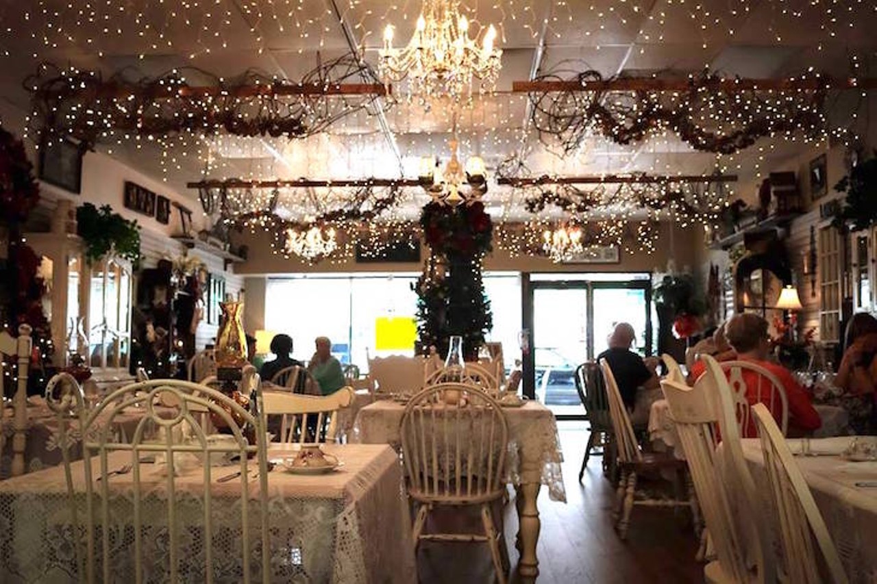 Diane&#146;s Tea Room  
114 Broadway Ave., Kissimmee, 407-201-4733
This twinkly tea room in Kissimmee is a quaint escape complete with homemade quiches, salads and homemade desserts. 
Photo via Facebook/Diane&#146;s Tea Room