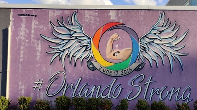 Photos from the Reddit post; a member of the Orlando Weekly team also saw the sticker