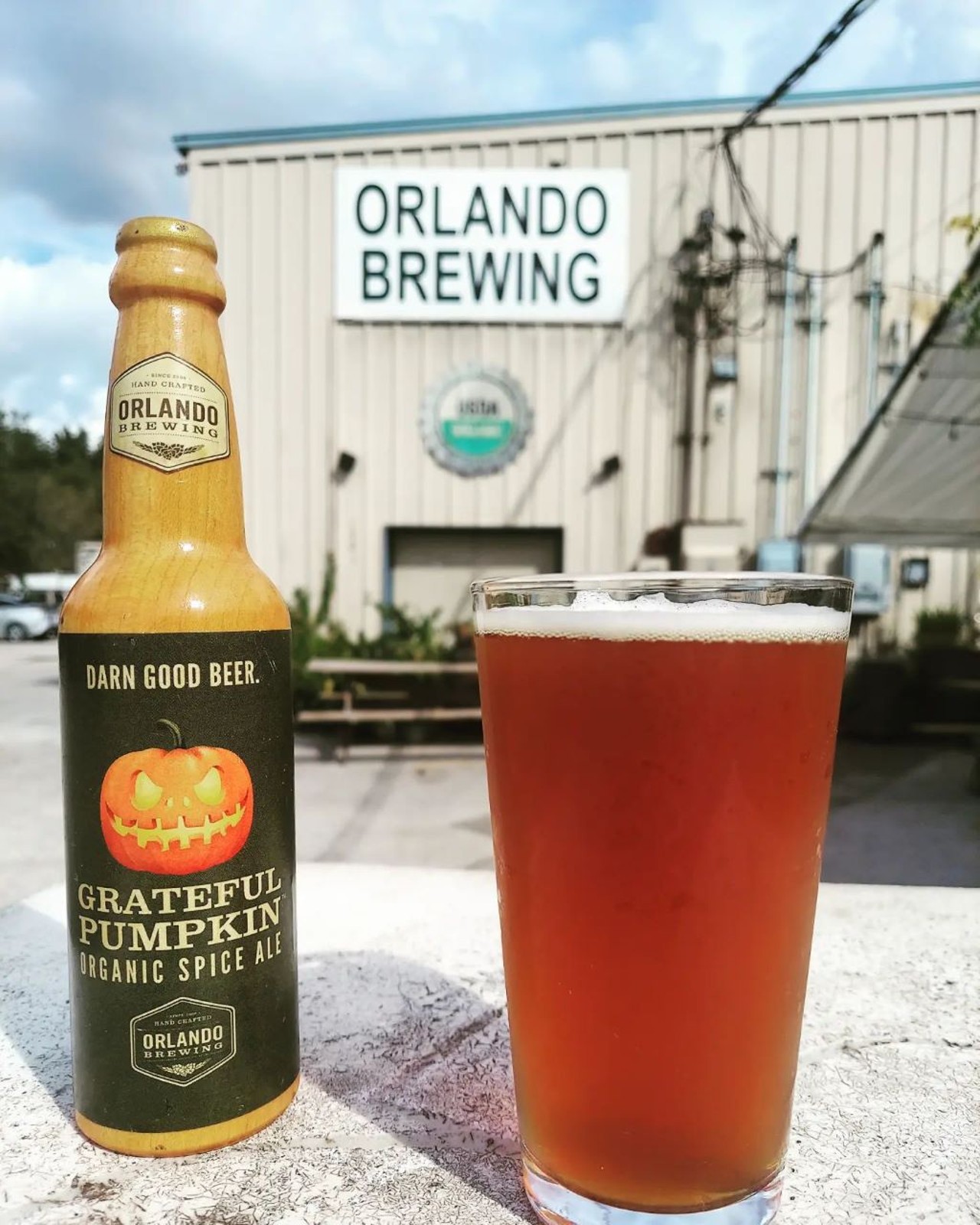 Orlando Brewing 
1301 Atlanta Ave.
Orlando Brewing has concocted their  Grateful Pumpkin Ale to celebrate the spooky season. Brewing in accordance with the Reinheitsgebot German Purity Law of 1516, this hometown brewery is a must-visit. 
Photo via Orlando Brewing/Facebook