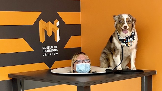 The Puppy Paw-ty at the Museum of Illusions Orlando is back April 23 for dog owners to enjoy the company of their pets while taking mind-bending photos.