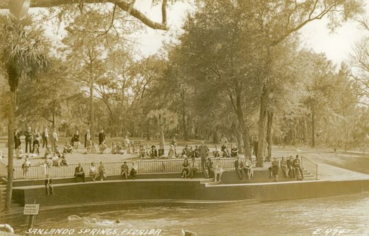 People at Sanlando Springs Tropical Park, 1941.