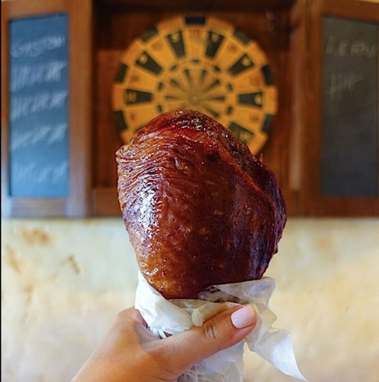 Walt Disney World: Turkey leg  
Multiple locations
A trip to the happiest place on Earth wouldn&#146;t be complete without gnawing on a giant turkey leg. These monsters can be found in Magic Kingdom, Epcot and Animal Kingdom.
Photo via Yelp/Alexandra T.