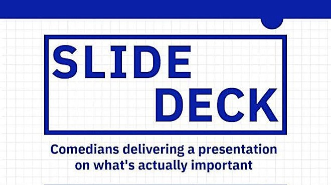 Slide Deck: Comedians Delivering a Presentation on What's Important