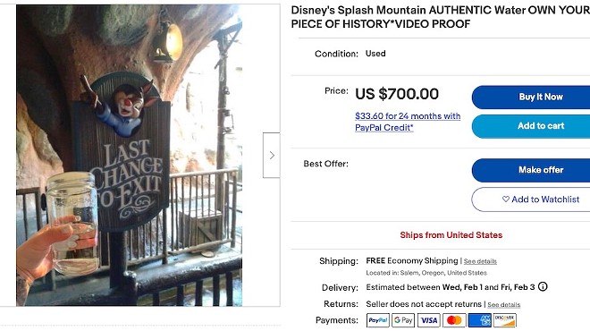 Splash Mountain is gone for good, but its water lives on through superfan eBay sales