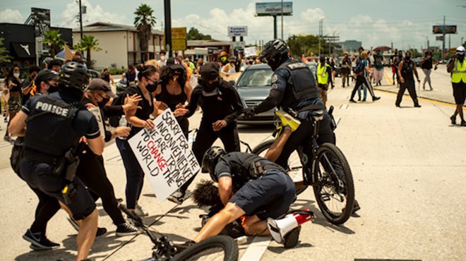 St. Pete Police actually had to remind the public that it’s illegal to run over protesters with a car