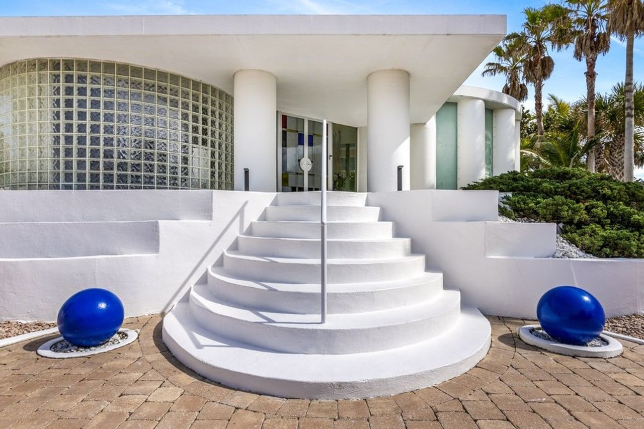 Surprisingly, this wild Cocoa Beach oceanfront house is not a set from a Scarface reboot -- but it could be yours for $1.2M