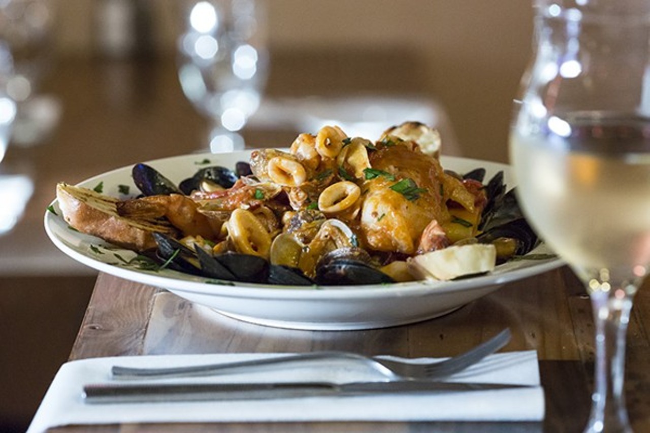 Be sure to try the Insalata di Mare, a dish of mussels, clams, calamari, octopus, and shrimp prepared with extra virgin olive oil, garlic and lemon.
Photo via Rob Bartlett