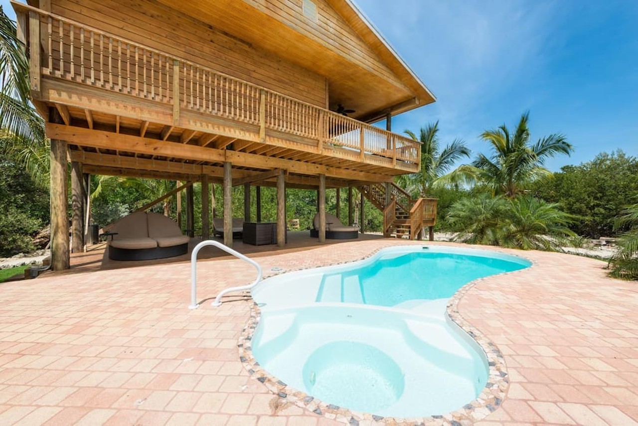 Private Island next to Key West
8 guests, 3 bedrooms, 4 beds, 3 baths
$1,550 per night
Get some sun and head out to the pool and hottub area downstairs or enjoy the sunset from this private oasis's balcony.