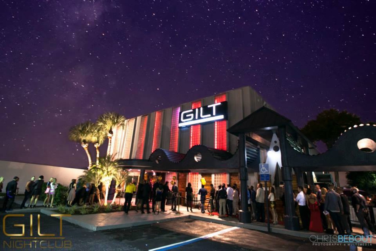 Gilt Nightclub
740 Bennett Rd, Orlando, (407) 504-7699
Formerly known as Roxy, a.k.a the first bar you&#146;d ever go to as a college student and get hit on by 40-year-old men, Gilt has become the Mecca for UCF students on a Thursday night. With ridiculously cheap bus tickets to get there and stupid cheap drink specials, Gilt has become the club that kicks off the weekend for UCF students looking to party. 
Photo via Gilt Nightclub/Facebook