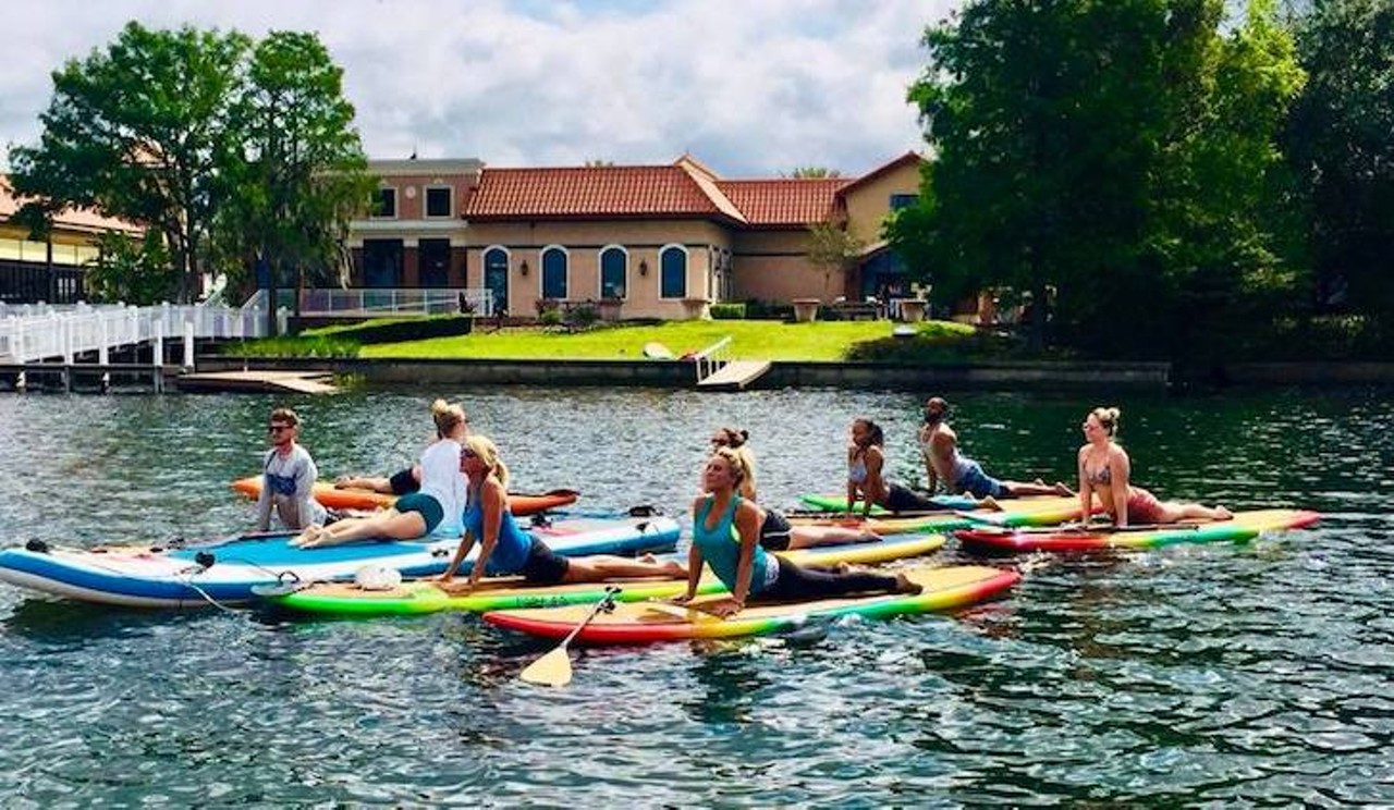 Rent a paddleboard or kayak from Paddleboard Orlando
115 N Orlando Ave #109, Winter Park, FL (407) 960-7815 
For only $25 an hour, you can rent a paddleboard or kayak and cruise around the spring-fed, crystal clear lake located right outside of Paddleboard Orlando. Lessons are available for beginners and it&#146;s the perfect way to spend a day on the water without the sand and rip currents. 
Photo via Paddleboard Orlando/Facebook