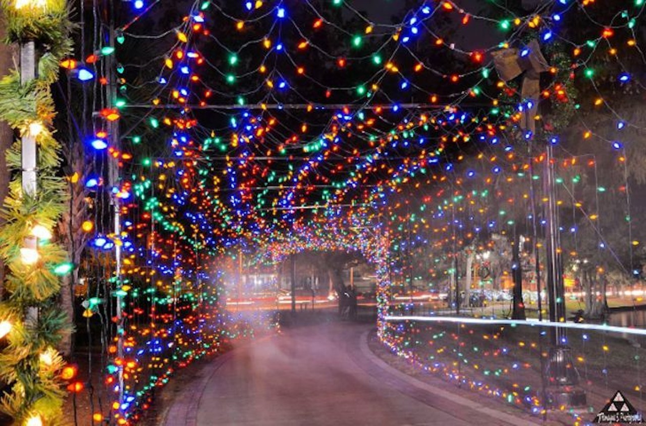 Eola Wonderland Christmas Tree Show
512 E. Washington St. 
December 1, 2017 - January 6, 2018
The Eola Wonderland Christmas Tree Show is an Orlando favorite. If you head out to this holiday display, be sure to stroll through the tunnel of lights for an unforgettable experience. See the synchronized light and music show at the hour between 5:45 p.m. and 9:45 p.m.
Photo via cuzzintruckphotos/Instagram