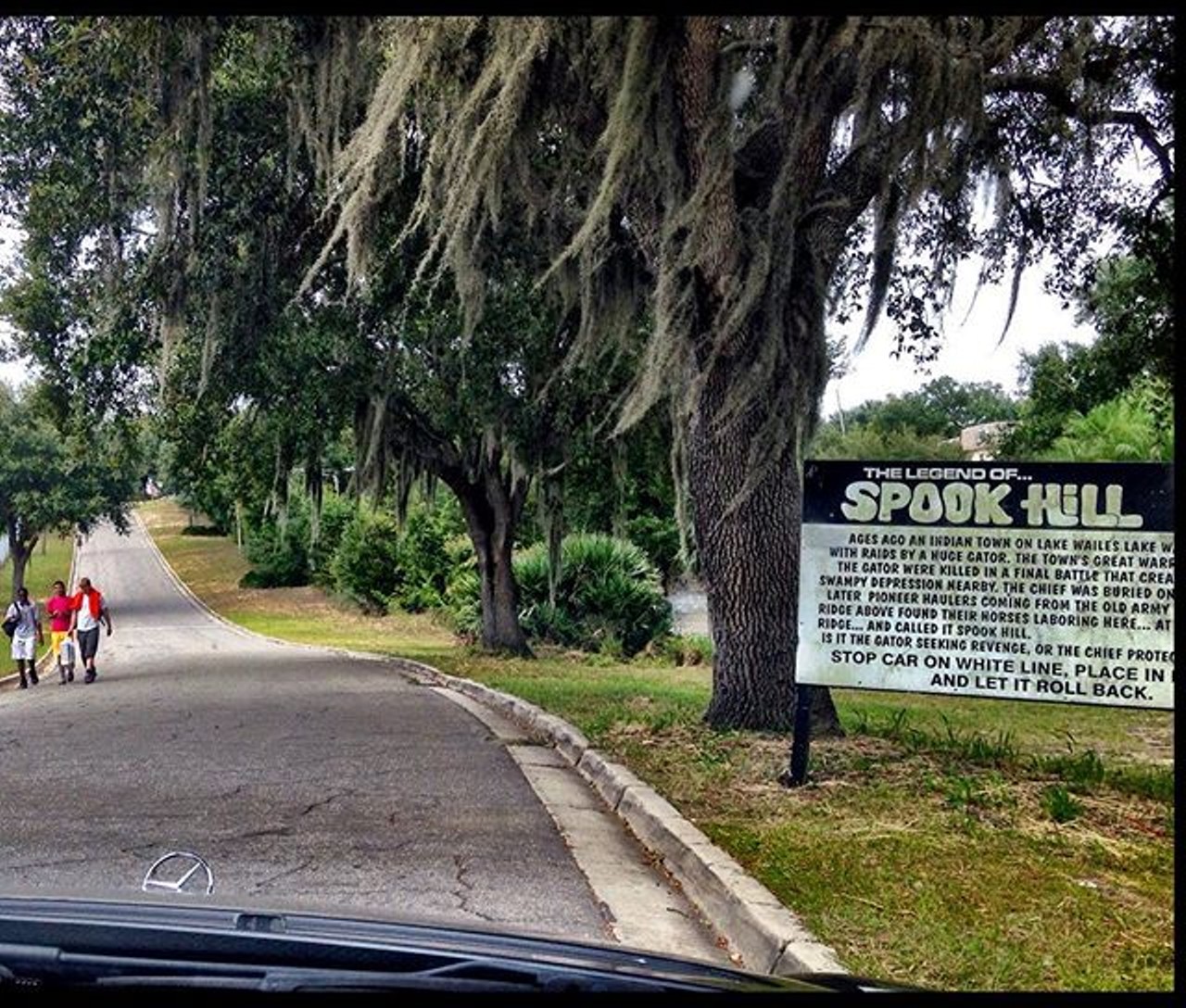 Spook Hill, Lake Wales
N. Wales Drive, Lake Wales
Let your car defy gravity and roll uphill at this creepy roadside phenomenon in Lake Wales.
Photo via pirate330s on Instagram