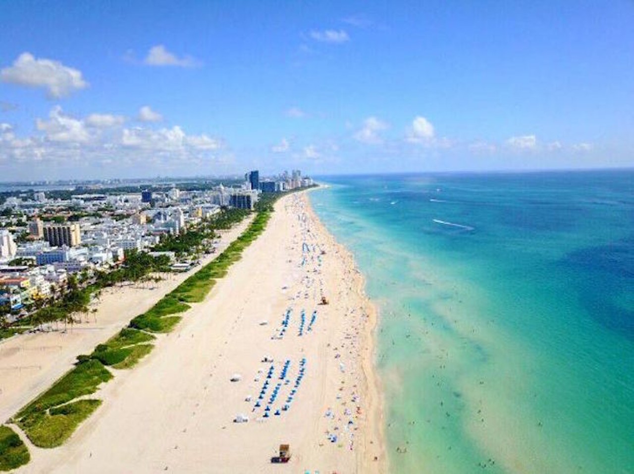 South Beach
Driving distance from Orlando: 4 hours 
South Beach is known the world over as a premier cultural and nightlife destination. What some may forget is that this vacation mecca in Miami also sports fine white sands and rolling blue waves that rival the world's best beaches.
Photo via ericrassam/Instagram