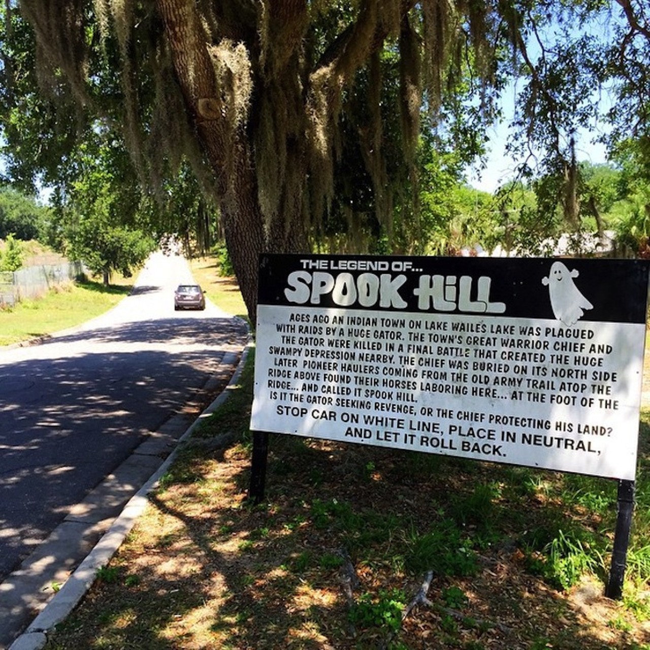 Drive up Spook Hill
Lake Wales Ridge l 5th Street, Lake Wales
Have you ever wanted to defy gravity? Now&#146;s your chance. Take a trip over to Spook Hill, where you can put your car in neutral and watch as your vehicle crawls up the road without a single press of the gas pedal. The road is actually located on a gravity hill, in which the surrounding landscape cause an optical illusion making a slight downhill slope look like an uphill one, but it&#146;s much more fun to think that spirits are behind your car&#146;s creepy crawl.
Photo via potterican/Instagram