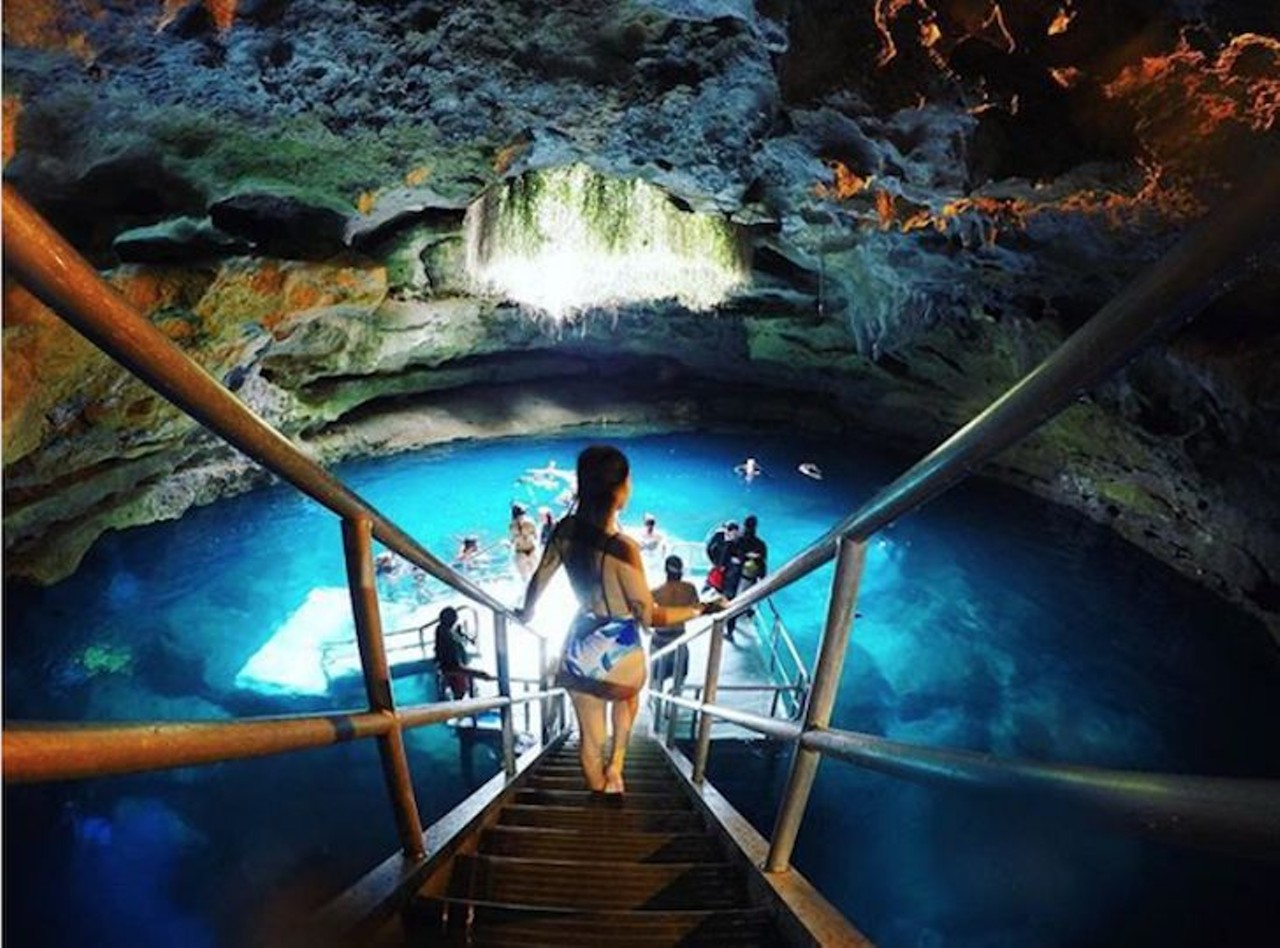 Devil&#146;s Den Spring
5390 N.E. 180 Ave., Williston, 352-528-3344 
One of Florida&#146;s prehistoric spring Devil&#146;s Den dwells in an underground cave northeast from Orlando and is totally worth the day trip. Scuba divers and snorkelers are welcomed to plunge into this 72 degree crystal clear water year around. 
Photo via fresquita/Instagram