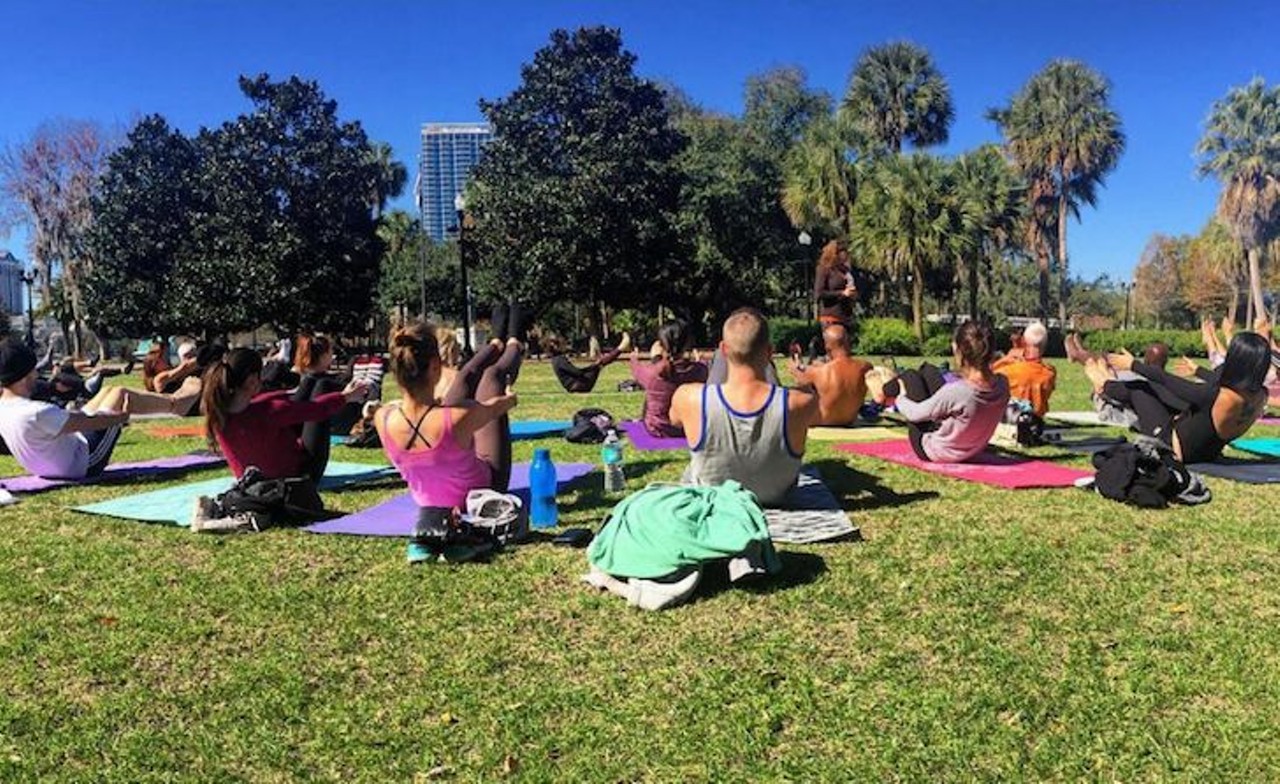 YogaMASS 2017
June 25 | 11 am-12 pm | Lake Eola Park, 195 N. Rosalind Ave. | $5 
If you&#146;re interested in a more massive yoga experience, bring a towel, mat and water to the northeast lawn of Lake Eola Park. The class will meet on the northeast lawn, which is across from where the Panera Bread used to be on North Eola Drive. The goal is to set a record by filling the entire lawn, so bring a few friends, too!
Photo via noelmgr/Instagram