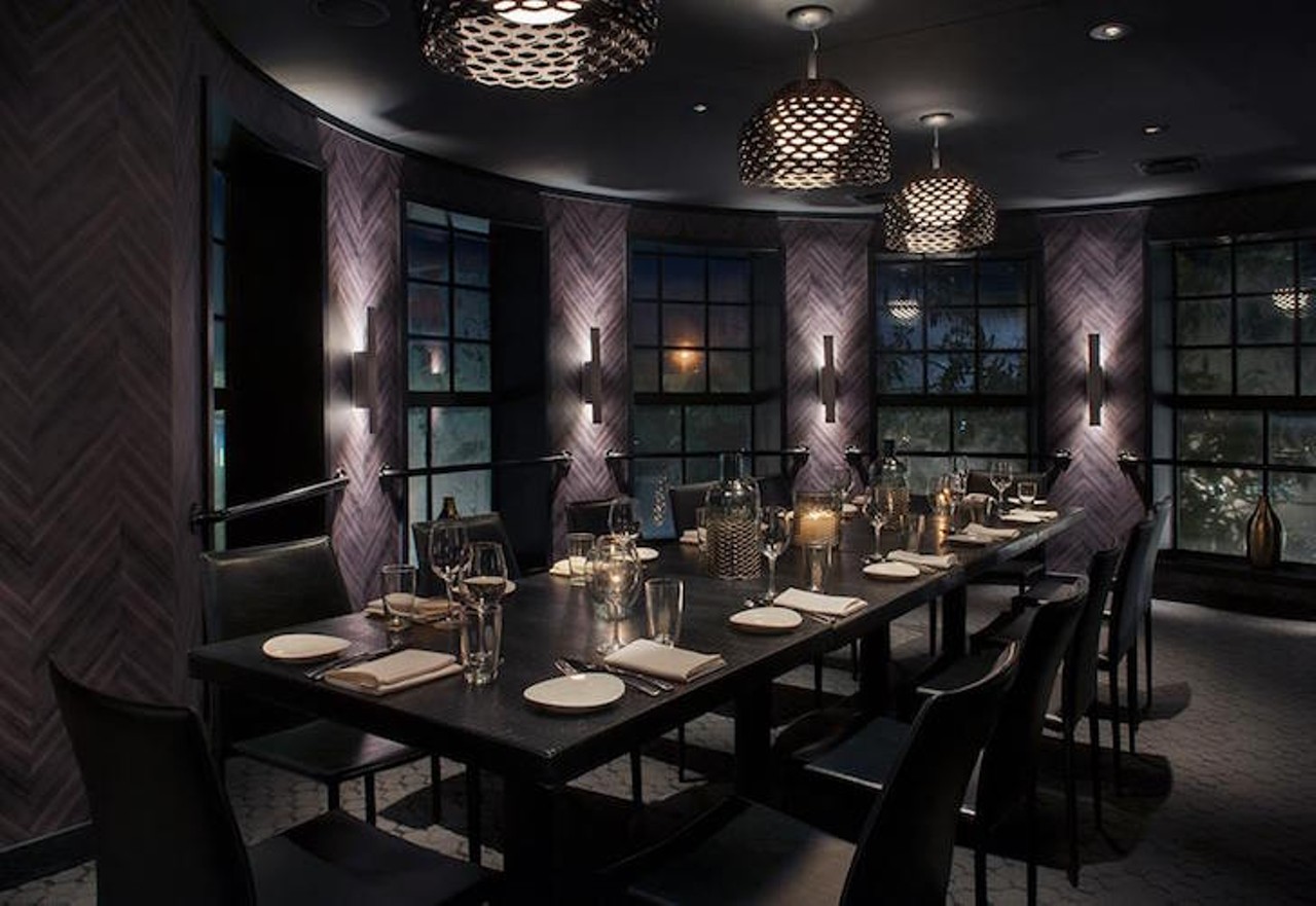  STK
Disney Springs, 1580 Buena Vista Dr. Orlando, FL 32821, (407) 917-7440; $$$
Slowly rolling out the most succulent and choicest of cuts, STK provides a breathtaking and life giving service to the Orlando area with steaks so overwhelming in taste that any argument you and your loved one enters is forgotten moments after one of their oyster plates or renown filets finds its way into your argue hole (your mouth you sicko.) 
Photo via STK/Facebook