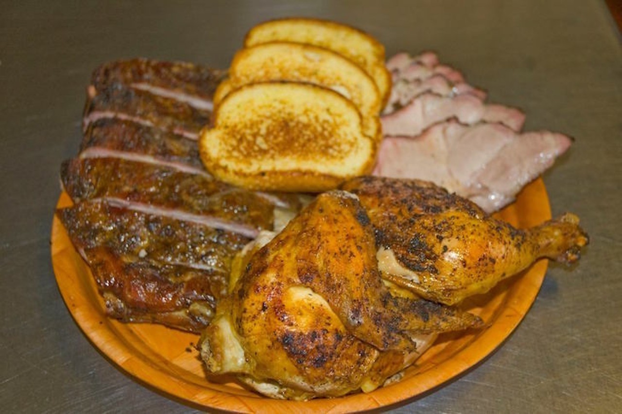 Porkie's Original BBQ
256 E. Main St., Apopka, 407-880-3351
A restaurant can't go wrong with the tagline, "You can smell our butts a mile away." This award-winning barbecue spot stands out not only for its delectable meat but also for its wide variety of sauces.
Photo via Porkie's/Facebook