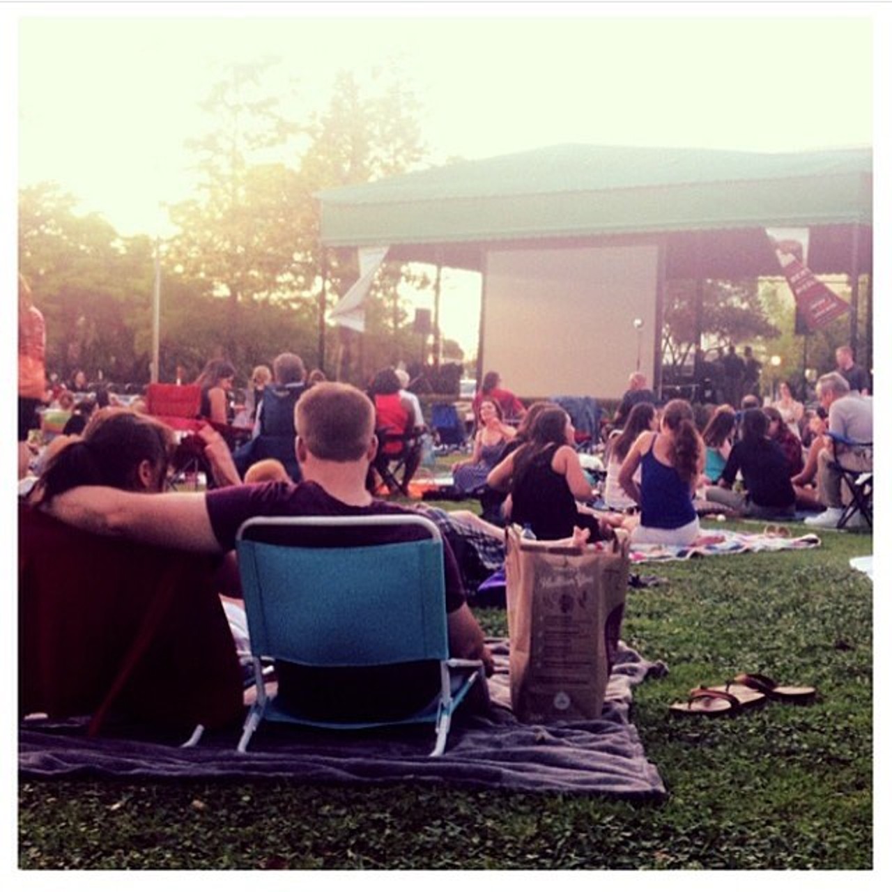 Getting to an outdoor movie at Enzian less than an hour before it starts
Good luck finding a single square inch of grass for your blanket. Looks like you'll have to dust off that Beetlejuice VHS after all.
Photo via aroundwinterpark on Instagram